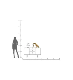 KDesign Lampa stołowa TOUCAN 42 cm złota