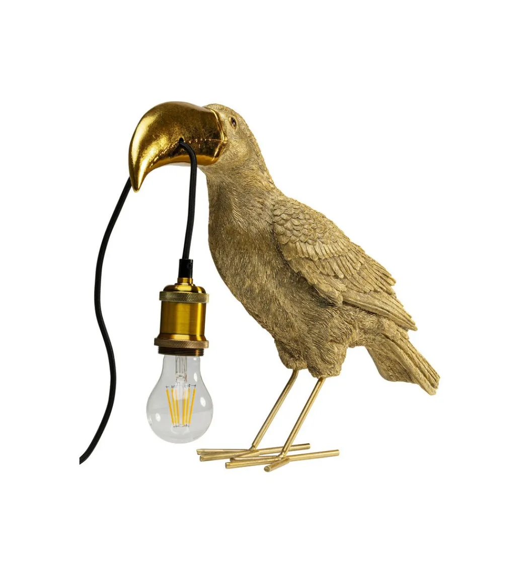 KDesign Lampa stołowa TOUCAN 42 cm złota