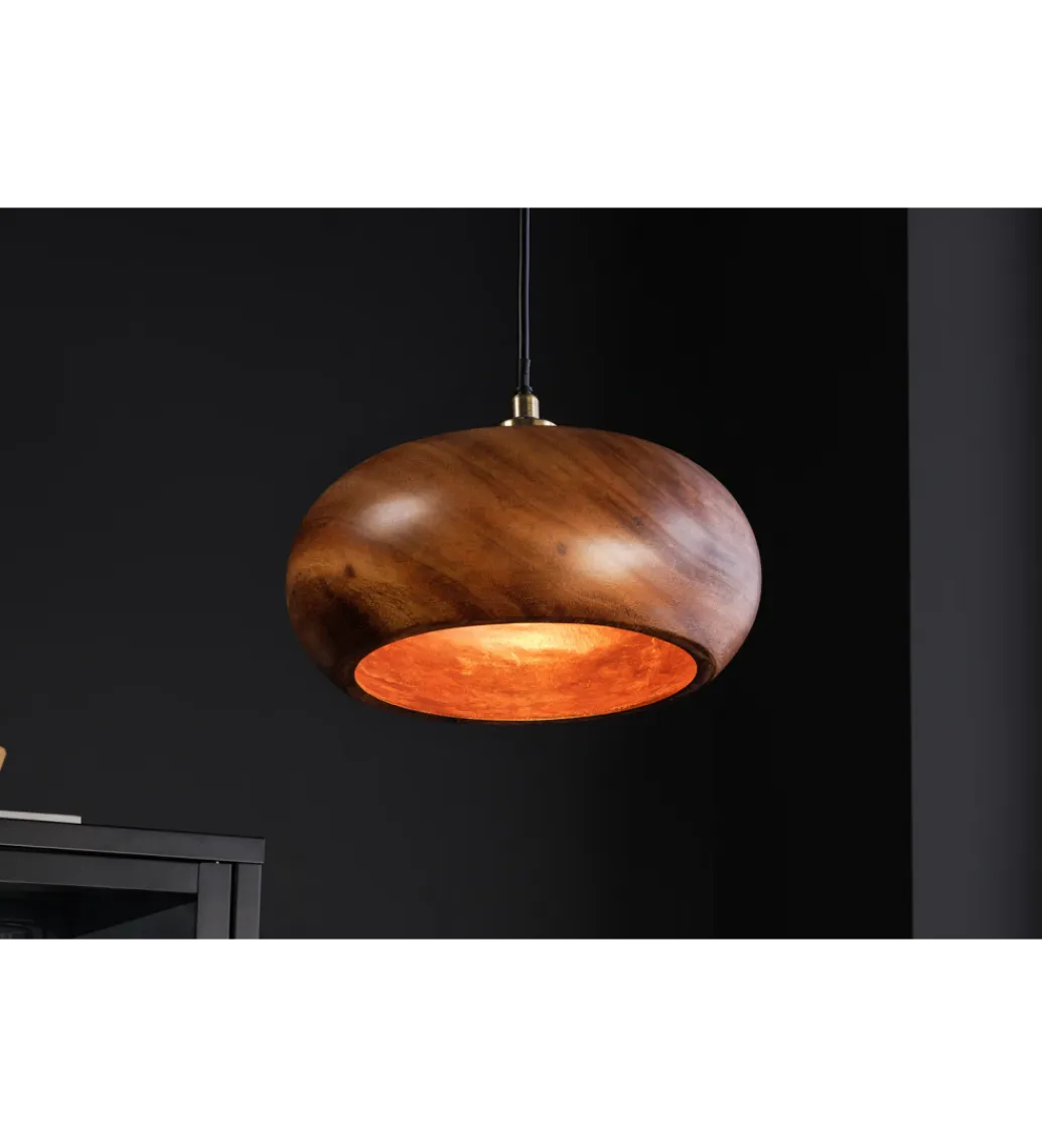 Invicta Interior - przedsprzedaż Lampa wisząca ALVA 25 cm drewno akacja