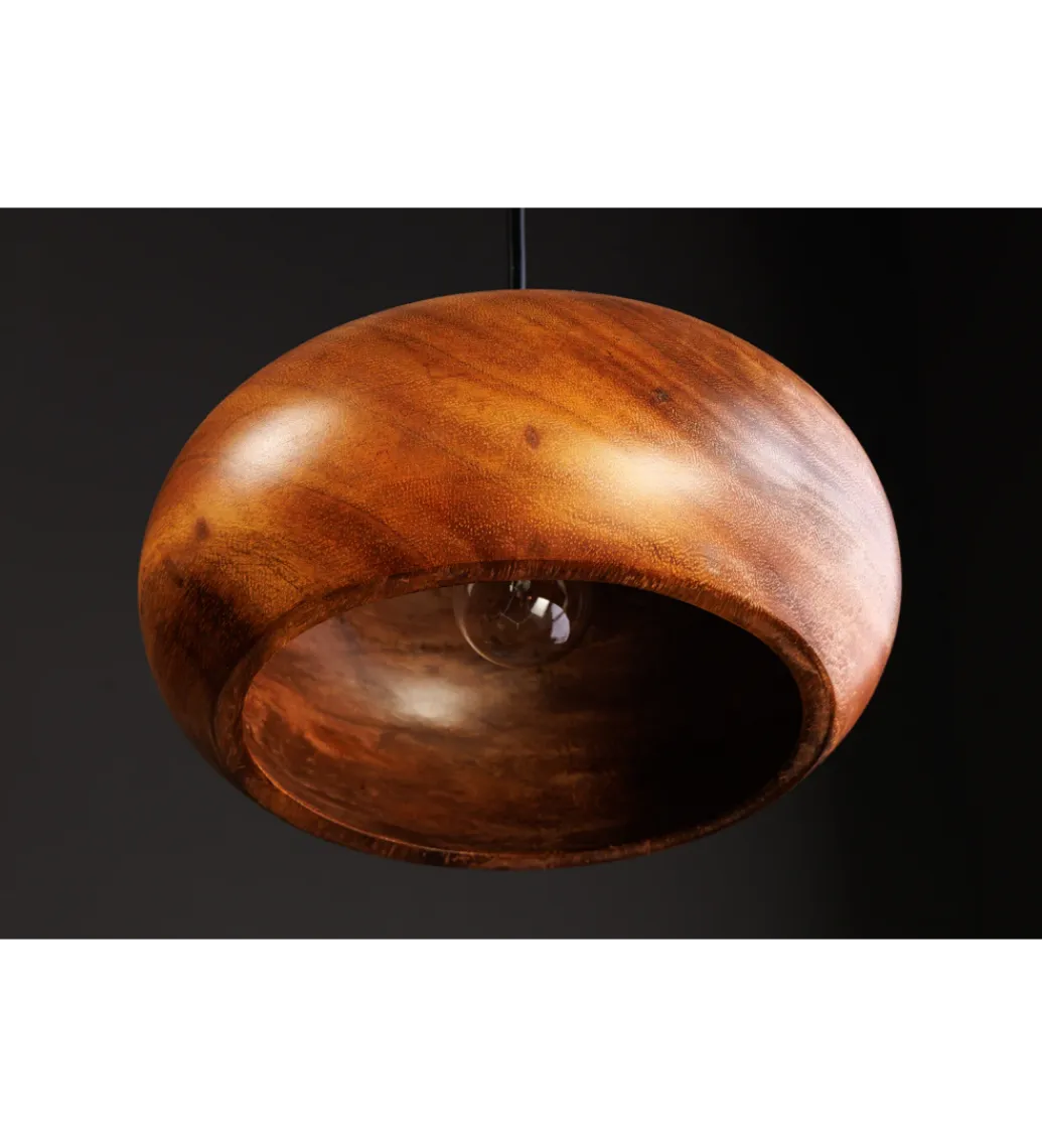 Invicta Interior - przedsprzedaż Lampa wisząca ALVA 25 cm drewno akacja