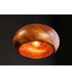 Invicta Interior - przedsprzedaż Lampa wisząca ALVA 25 cm drewno akacja