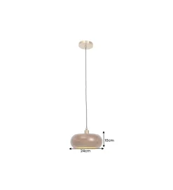 Invicta Interior - przedsprzedaż Lampa wisząca ALVA 25 cm drewno akacja