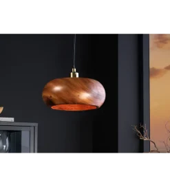 Invicta Interior - przedsprzedaż Lampa wisząca ALVA 25 cm drewno akacja