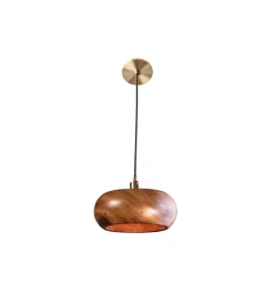 Invicta Interior - przedsprzedaż Lampa wisząca ALVA 25 cm drewno akacja