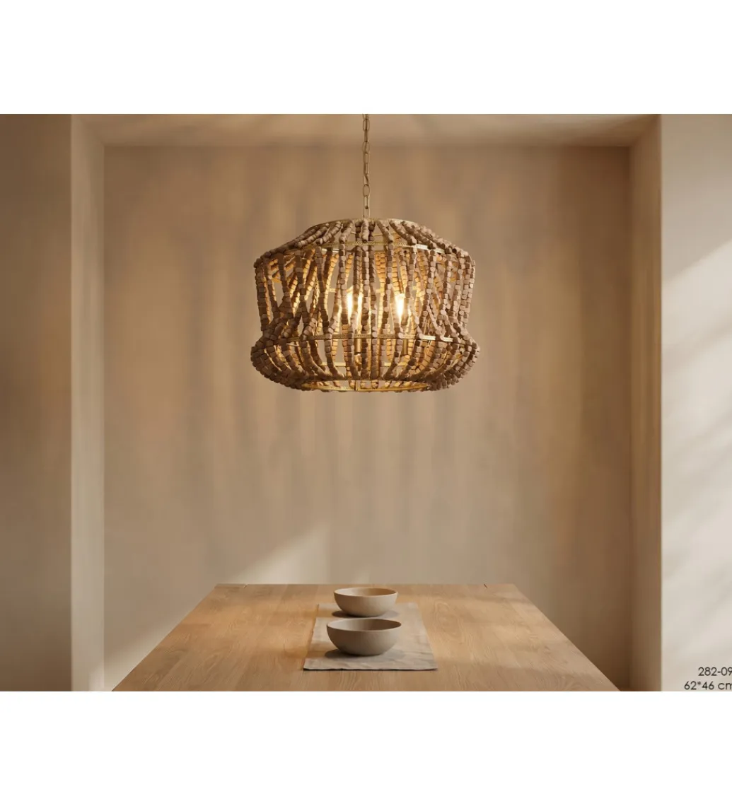 Belda Lampa wisząca ARUBA 66 cm naturalna