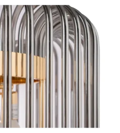 DENZO Lampa wisząca CELINK 50 cm złoto szara