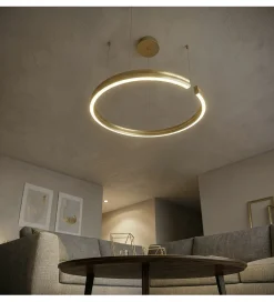 DOMENO Lampa wisząca COSTA 60 cm złota