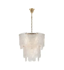 Zona-Design Lampa wisząca CRISTALEN 60 cm złota