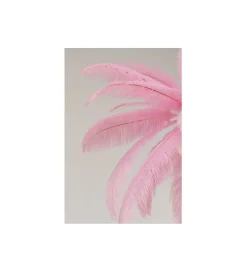 KDesign Lampa wisząca Feather Palm 87 cm różowa