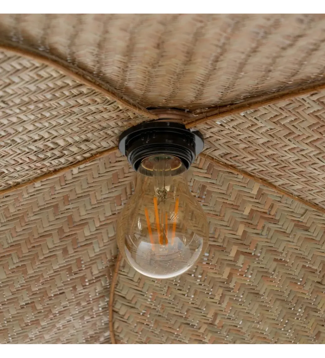 Zona-Design Lampa wisząca FEGARO 82 cm naturalne włókna