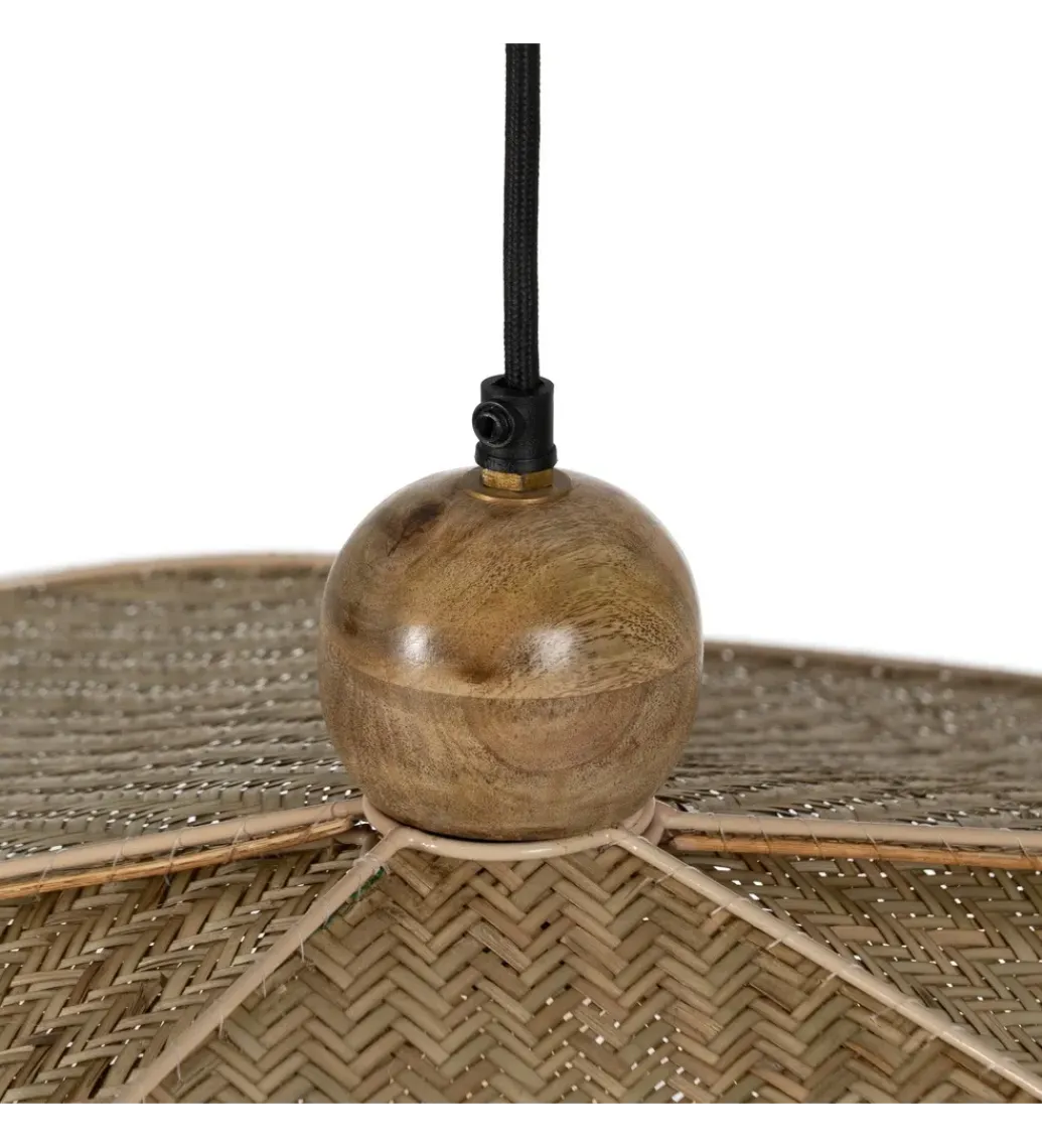 Zona-Design Lampa wisząca FEGARO 82 cm naturalne włókna
