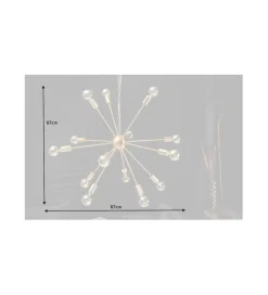 Invicta Interior - przedsprzedaż Lampa wisząca FIREWORKS 85 cm złota