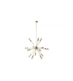 Invicta Interior - przedsprzedaż Lampa wisząca FIREWORKS 85 cm złota
