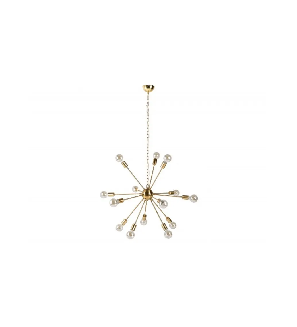 Invicta Interior - przedsprzedaż Lampa wisząca FIREWORKS 85 cm złota