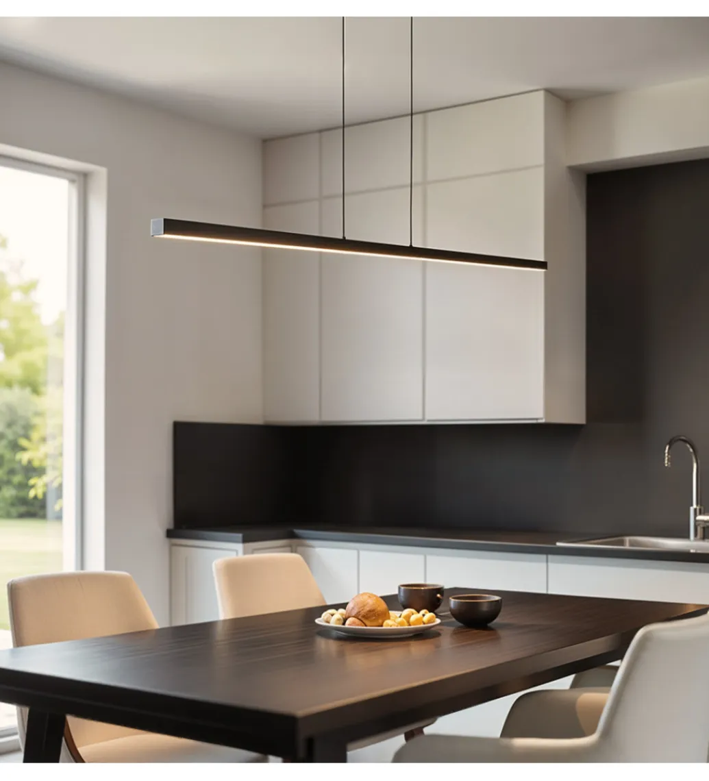 DOMENO Lampa wisząca LED MERIDA DDXT2000 120 cm czarna