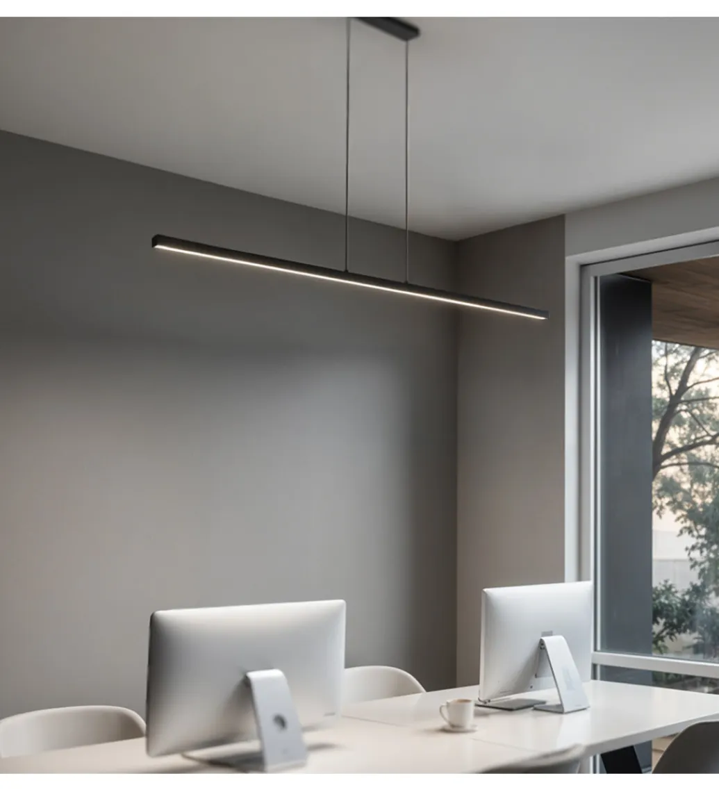 DOMENO Lampa wisząca LED MERIDA DDXT2000 120 cm czarna