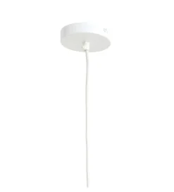 L&L Lampa wisząca LONIA 71 cm kremowa antyczny brąz