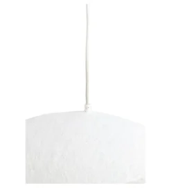 L&L Lampa wisząca LONIA 71 cm kremowa antyczny brąz