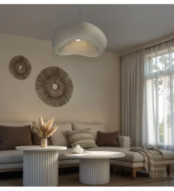 DOMENO Lampa wisząca OSTIA 48 cm biała