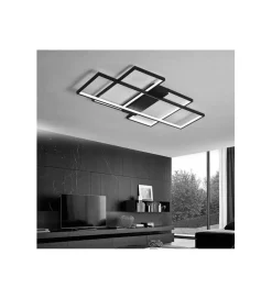 DOMENO Lampa wisząca PLAFON LED RING 99 cm czarna