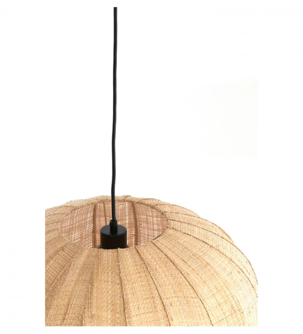 L&L Lampa wisząca RAFAELLA 51 cm naturalna