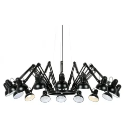 Zona-Design Lampa wisząca RAGNO 16 czarna