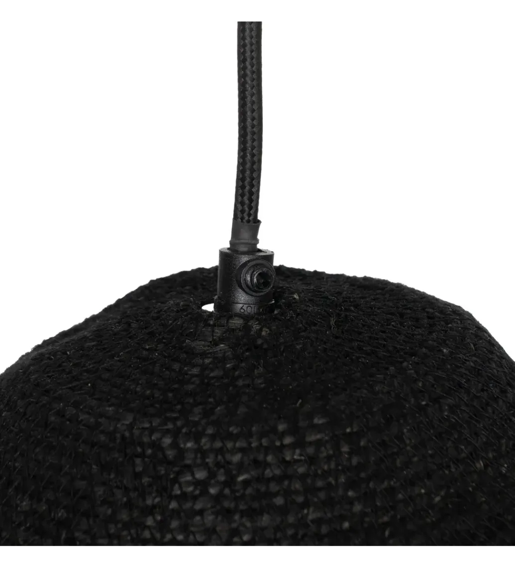 Zona-Design Lampa wisząca REHANELA 50 cm czarna