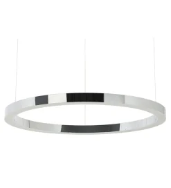 Zona-Design Lampa wisząca RING 100 cm srebrna
