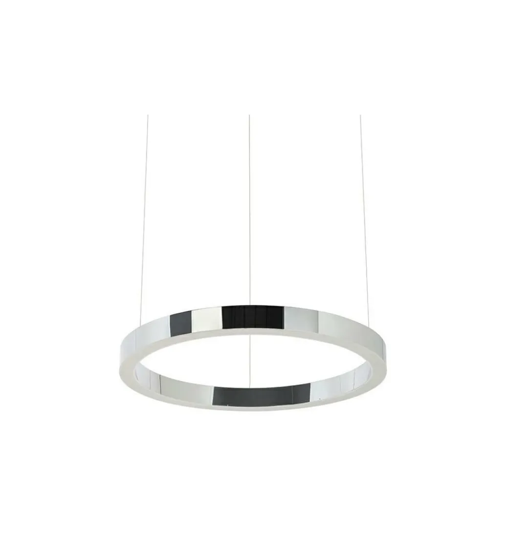 Zona-Design Lampa Wisząca RING 40 Cm Srebrna