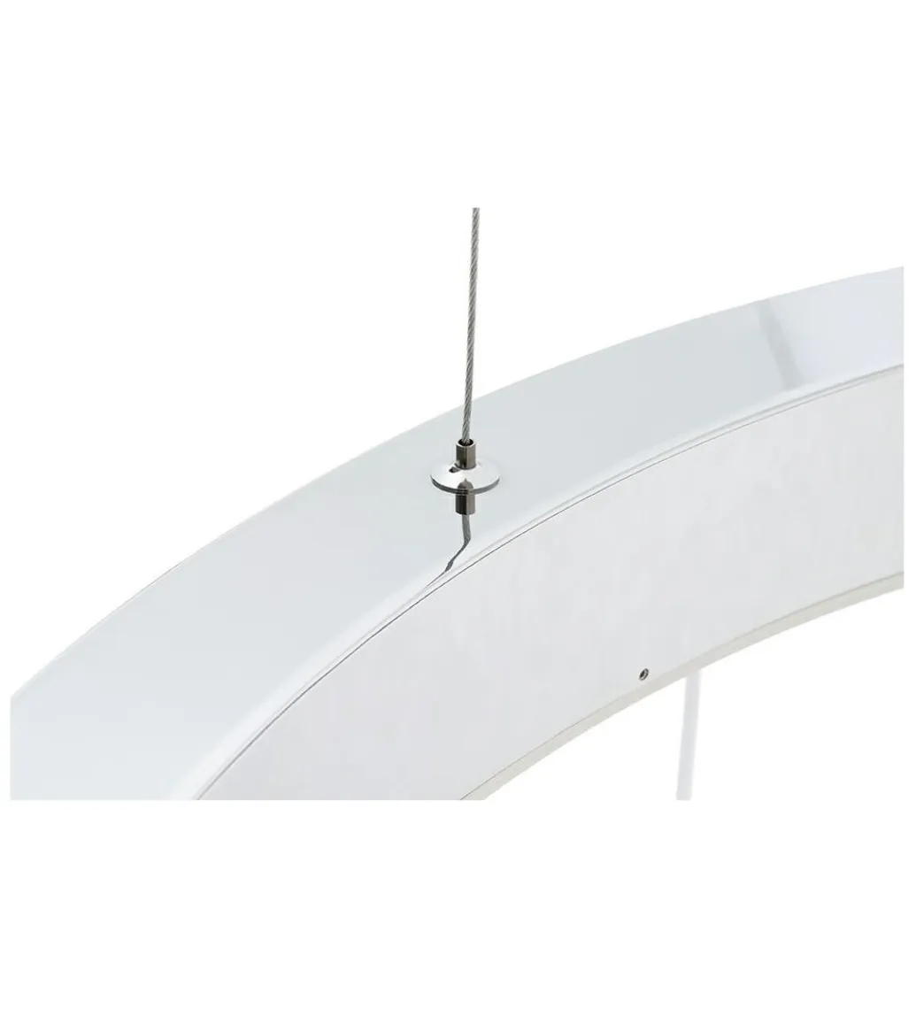 Zona-Design Lampa wisząca RING 60 cm srebrna