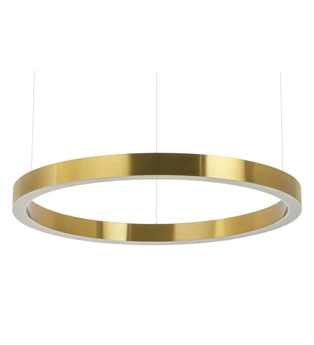 Zona-Design Lampa wisząca RING 80 cm złota