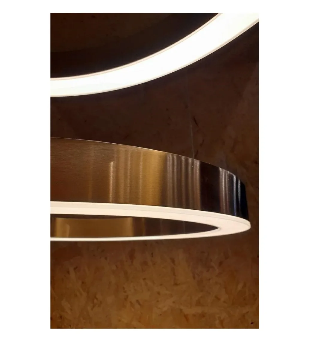 Zona-Design Lampa wisząca RING 60 cm złota
