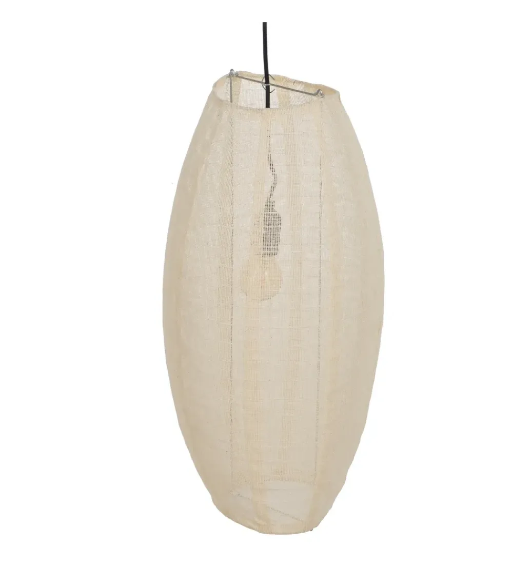 Zona-Design Lampa wisząca RITAMNA 60 cm beżowa