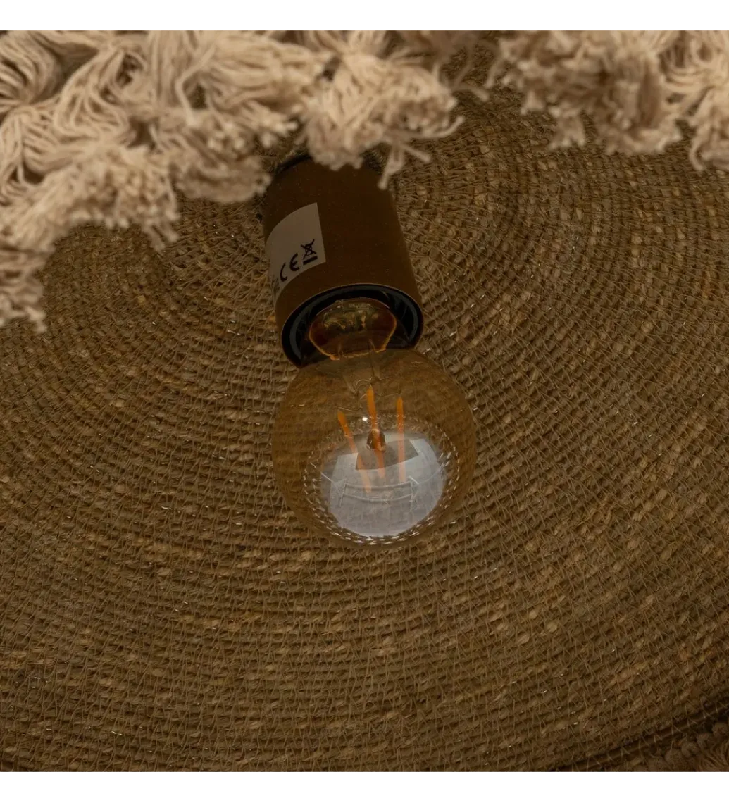 Zona-Design Lampa wisząca ROYEAS 50 cm naturalna