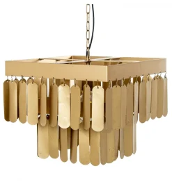 Exclusivas Lampa wisząca TECHO 40 cm złota