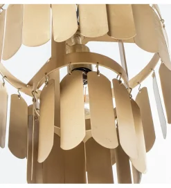 Exclusivas Lampa wisząca TECHO 30 cm złota