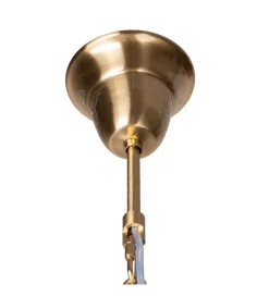 DENZO Lampa wisząca TEGOR 53 cm szare szkło