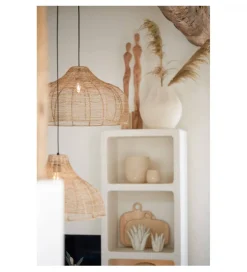 L&L Lampa wisząca TONODA 60 cm juta naturalna