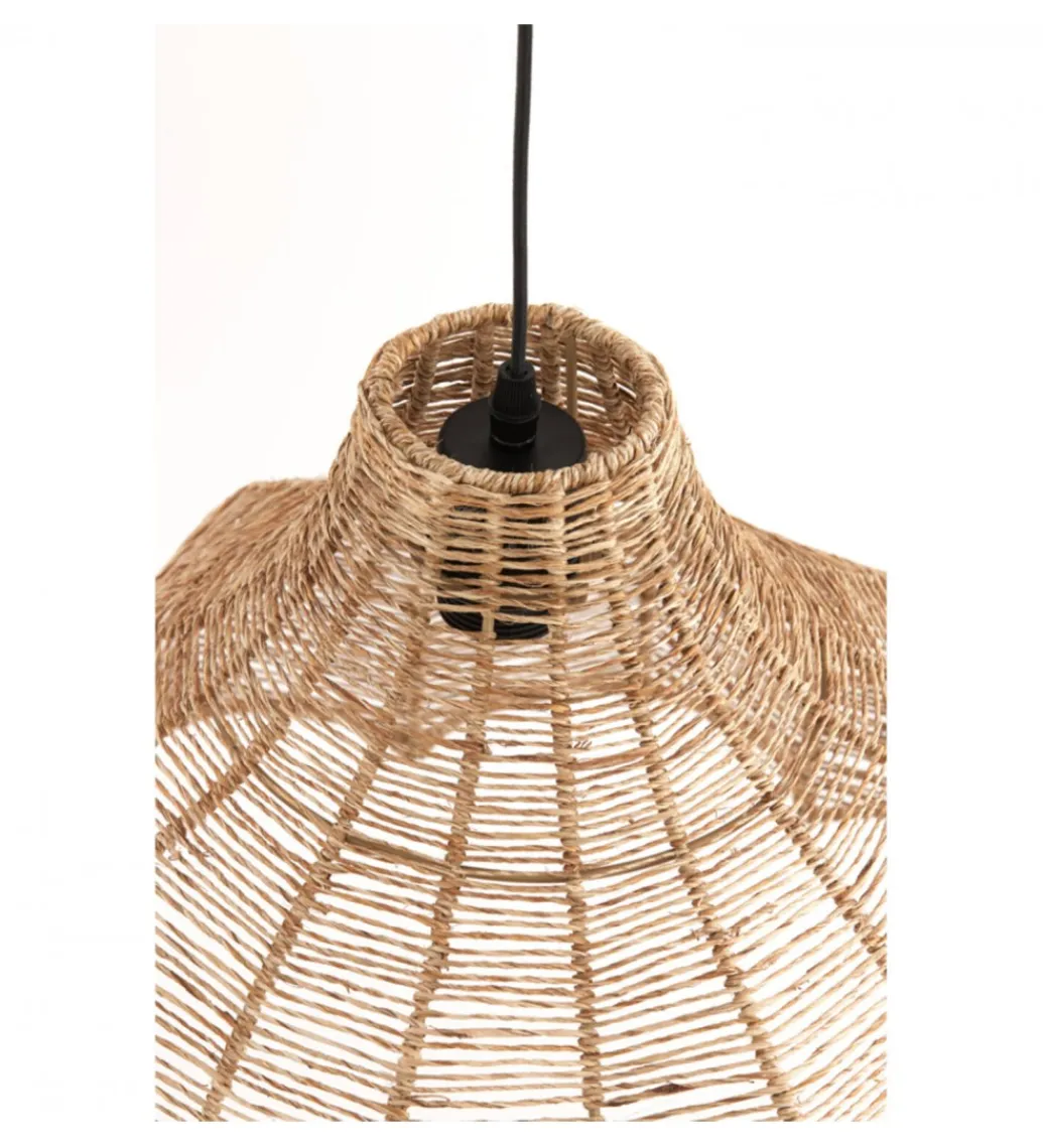 L&L Lampa wisząca TONODA 60 cm juta naturalna