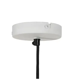 Zona-Design Lampa wisząca VIERA papier-mâché biała