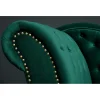 Invicta Interior Leżanka BRIGIDA Chesterfield szmaragdowo zielony aksamit