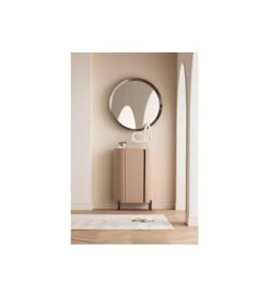 KARE Lustro AREZZO 100 cm kawowe