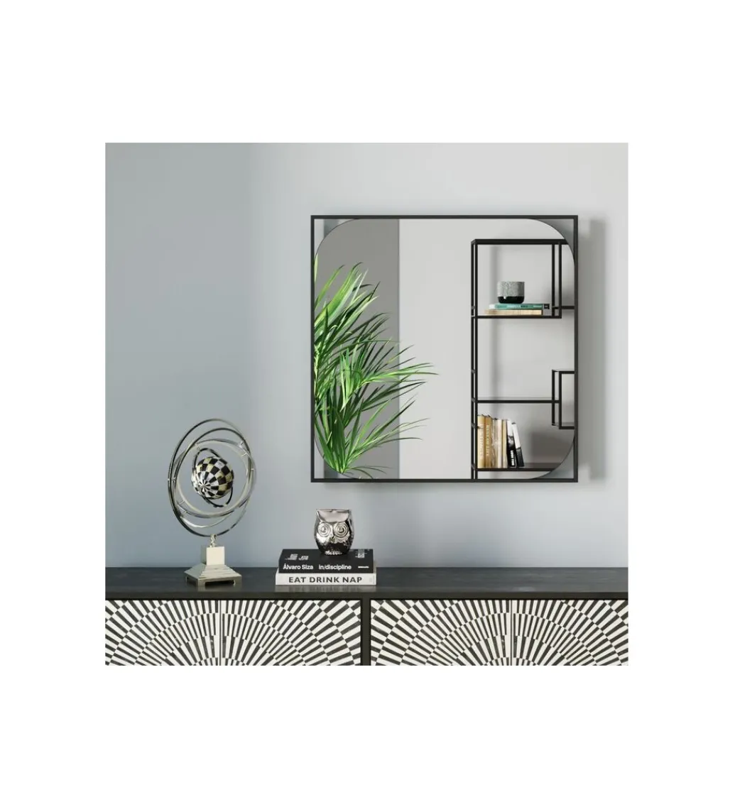 KARE Lustro BONITA 81 cm czarne