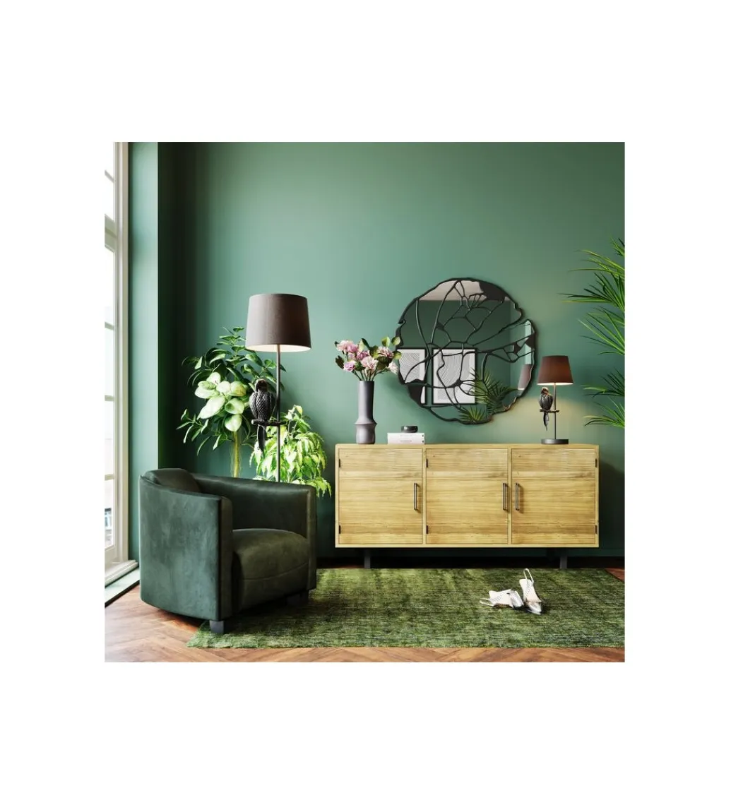 KARE Lustro ścienne Pieces 100 cm czarne