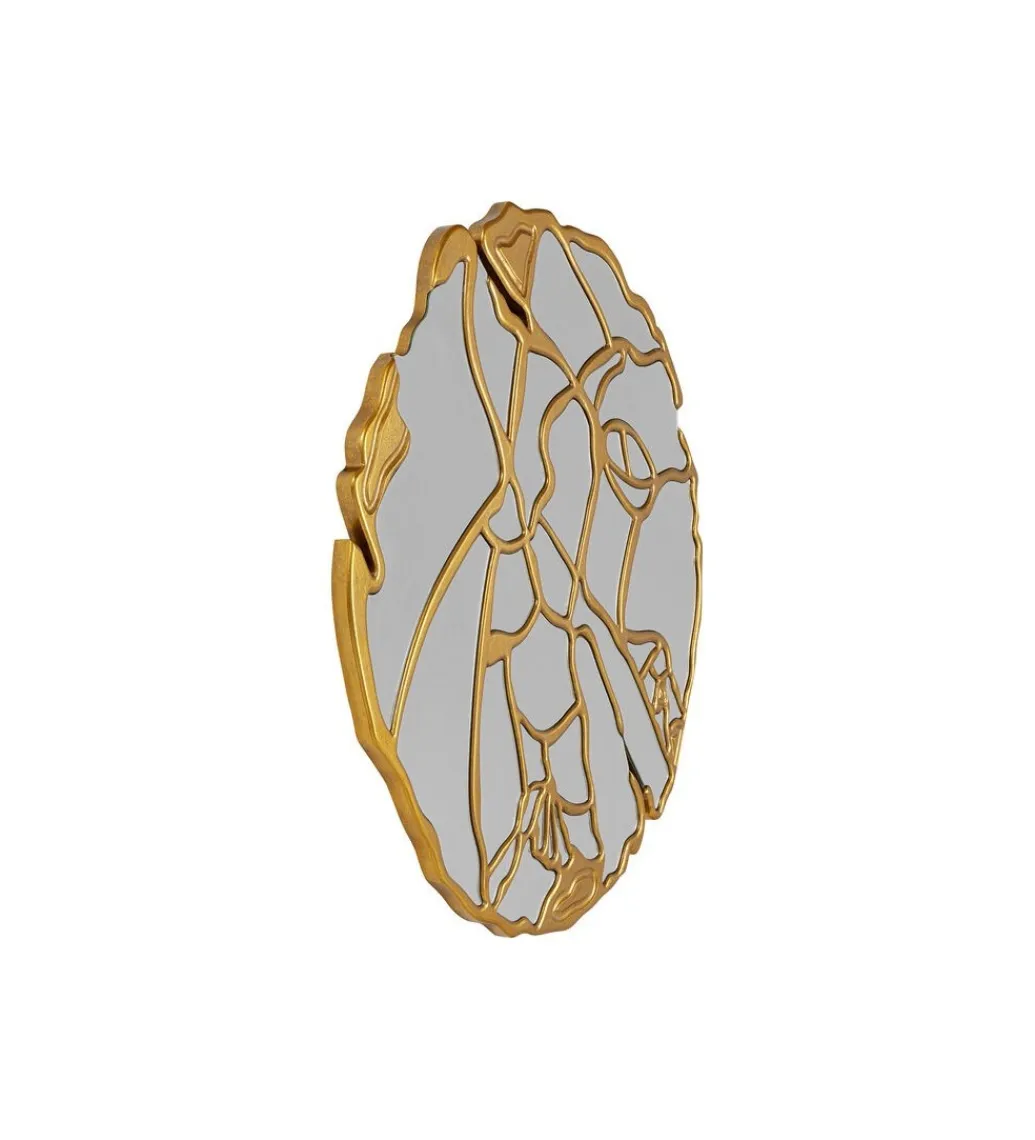 KARE Lustro ścienne Pieces 100 cm złote