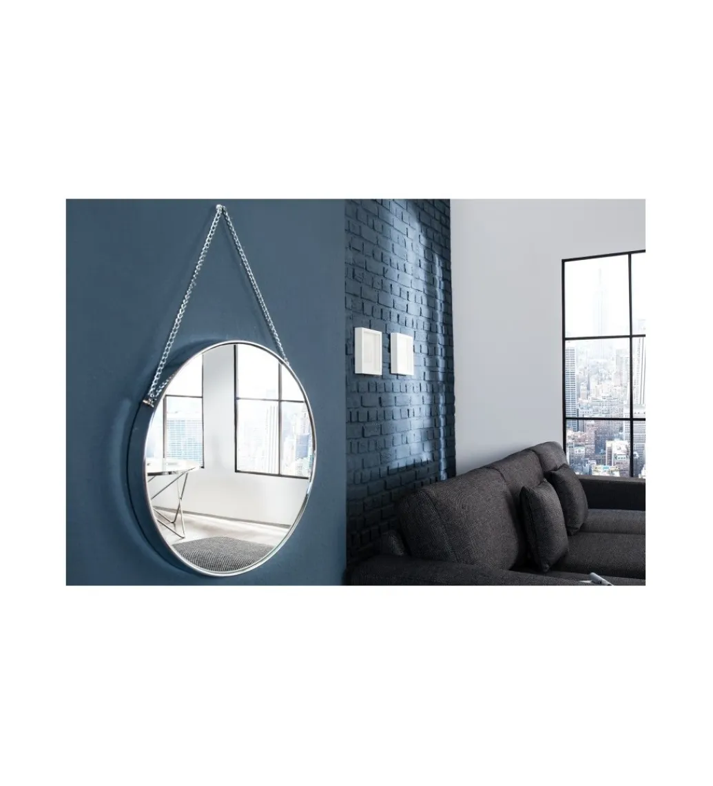 Invicta Interior Lustro ścienne Portret 45 cm srebrne