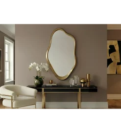 Invicta Interior - przedsprzedaż Lustro EMBER 100 cm złote