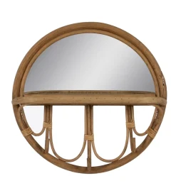 Zona-Design Lustro FEMKI 42 cm ratan naturalny