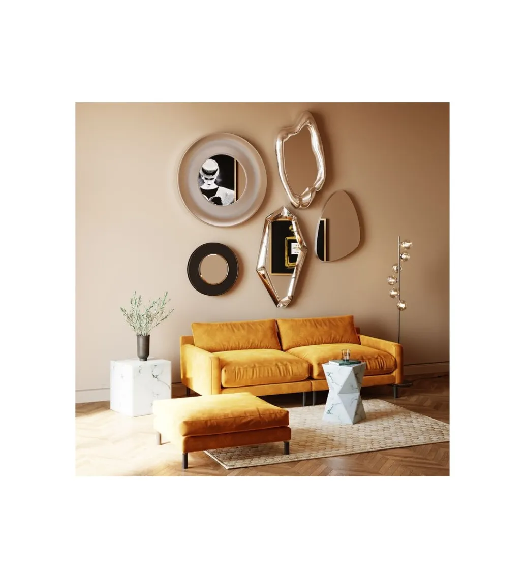 KARE Lustro Hologram 117 cm x 68 cm srebrne