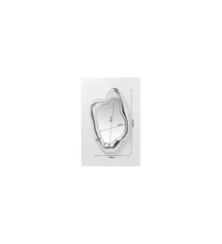 KARE Lustro Hologram 117 cm x 68 cm srebrne